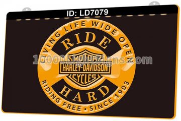 LD7079 Ca) Harley Davidson Motor Cycles Ride Hard