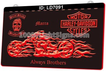 LD7091 Harley Davidson Motor Cycles Skull