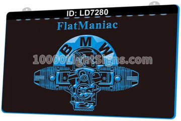 LD7280 BMW Custom Engine Motorcycle Ride Fas