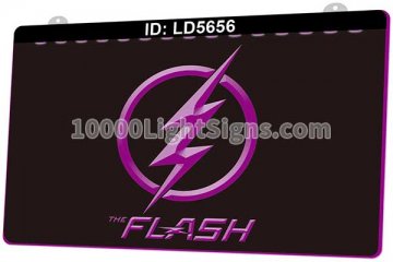 LD5656 Flash Superhero DC Comic Logo Hero Bolt Sew Iron