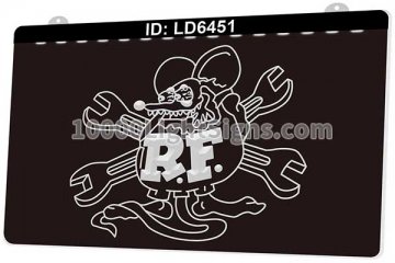 LD6451 Hot Rod Patch Rat Fink Wrenches