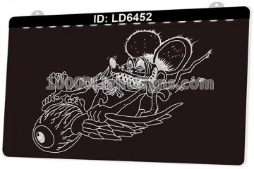 LD6452 Hot Rod Patch Rat Fink