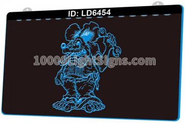 LD6454 Hot Rod Patch Rat Fink