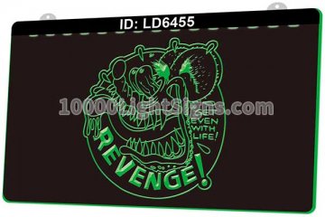 LD6455 Hot Rod Patch Rat Fink Revenge