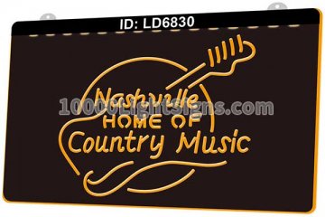 LD6830 Nashville Home Of Country Music Guitar