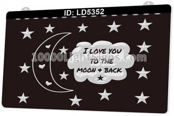 LD5352 I love You To The Moon & Black Star