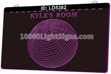 LD5382 Globe Line Drawing 3D