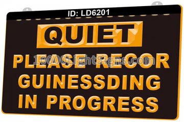 LD6201 Quiet Please Record Guinness ding in Progress