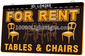 LD6265 For Rent Tables Chairs