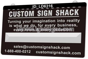 LD6316 Custom Sign Shack