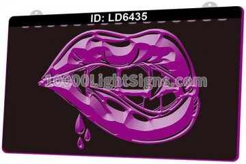 LD6435 Lips Vampire Teeth