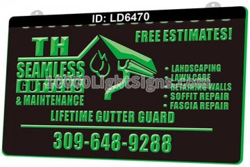 LD6470 Seamless Gutters Lifetime Gutter Guard Free Estimates