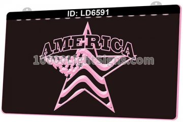 LD6591 America US Star Flag