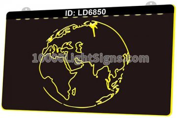 LD6850 Earth Continuous One Line Map
