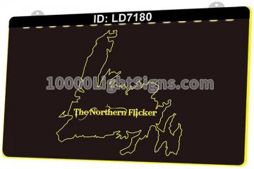 LD7180 Newfoundland Canada Map The Northern Flicker