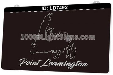 LD7492 Newfoundland Canada Map Point Leamington
