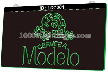 LD7301 Modelo Cerveza Mexican Sugar Skull