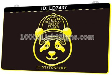 LD7437 Make the Black Man Great Again Flintstone Him