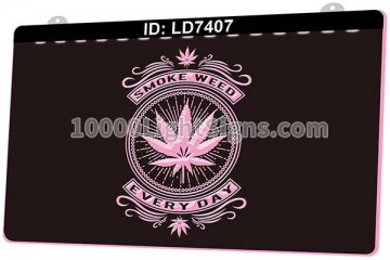 LD7407 Smoke Cannabis Leaf Weed Everyday