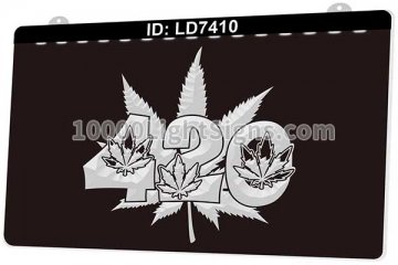 LD7410 Smoke Cannabis Leaf 420