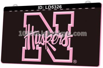 LD5326 Nebraska Huskers N Football Sports