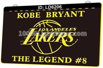 LD6206 Los Angeles Lakers LAL NBA Sports 8 Kobe Bryant