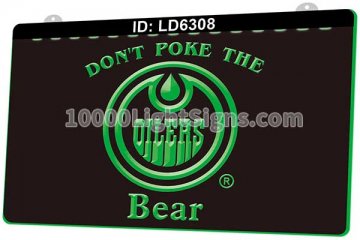 LD6308 Edmonton Oilers EDM NHL Sports Dont Poke The Bear