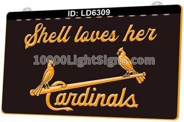 LD6309 St. Louis Cardinals NL MLB Sports Baseball Shell Love Her