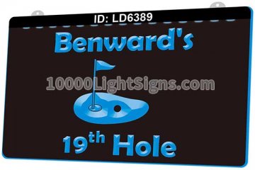 LD6389 Golf Course Ball Flag Sports 19th Hole