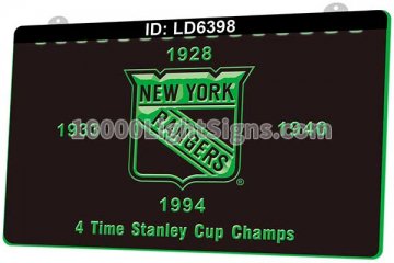LD6398 4 Time Stanley Cup Champs New York Rangers NYR NHL Sports