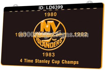 LD6399 4 Time Stanley Cup Champs New York Islanders NYI NHL Sports