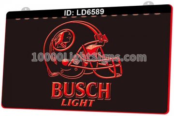 LD6589 Washington Redskins NFC NFL Helmet Sports Busch Light