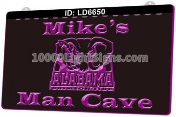 LD6650 Alabama Crimson Tide football Man Cave