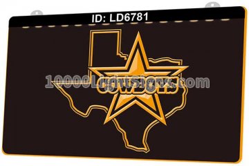 LD6781 Dallas Cowboys NFC NFL Sports Texas Map