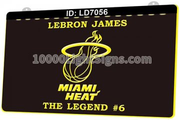 LD7056 Miami Heat MIA NBA Sports The Legend 6