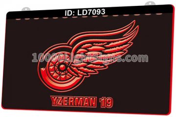 LD7093 Detriot Red Wings DET NHL Sports Yzerman 19