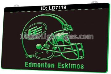 LD7119 Edmonton Eskimos Canadian football Helmet