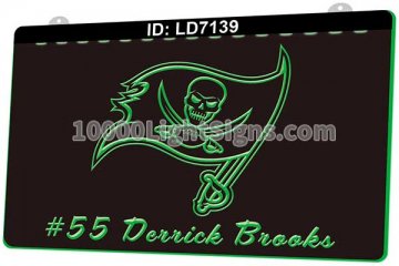 LD7139 Tampa Bay Buccaneers NFC NFL Helmet Sports 55 Derrick Brooks