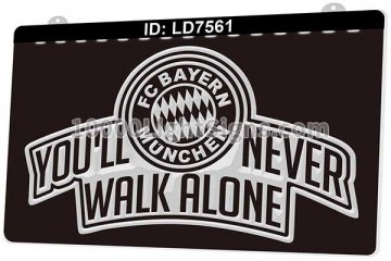 LD7561 FC Bayern Munich Football You'll Never Walk Alone