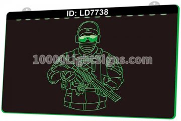 LD7738 Gun Soldier Mask