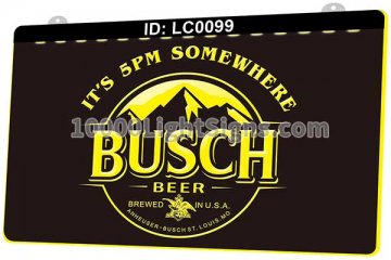 LC0099 Its 5 Pm Somewhere Busch Beer