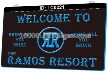 LC0221 Welcome to Ramos Resort Drink Bar