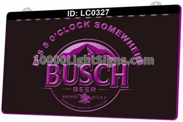 LC0327 Busch Beer Bar It's 5 O'clock Somewhere