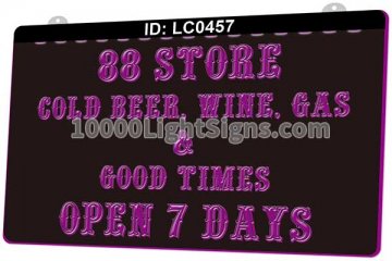 LC0457 Store Cold Beer Wine Gas Good Times Open 7 Days