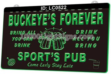 LC0522 Your Names Forever Sport's Pub Come Early Stay Late  Beer Bar