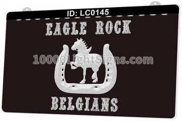 LC0145 Eagle Rock Belgians Horseshoe