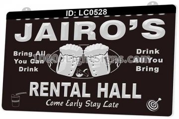 LC0528 Your Names Rental Hall Come Early Stay Late Beer Bar