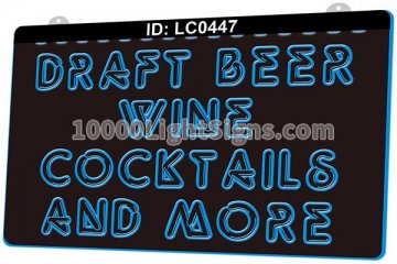 LC0447 Draft Beer Wine Cocktails Bar