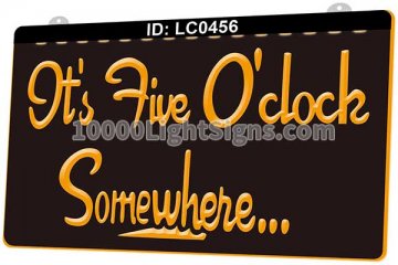 LC0456 It's 5 Oclock Somewhere Bar