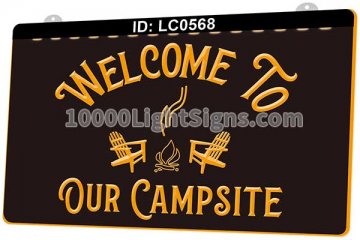 LC0568 Welcome To Our Campsite Grill